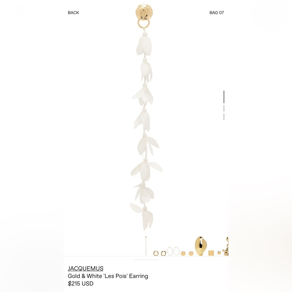 Jacquemus 22AW Les pois earring